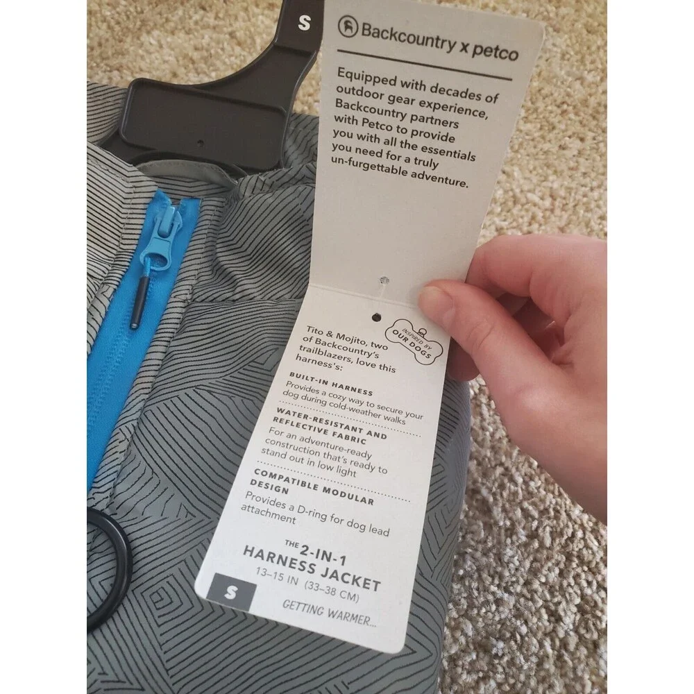 Petco Reflective dog Jacket With Built In Harness - Picture 3 of 7